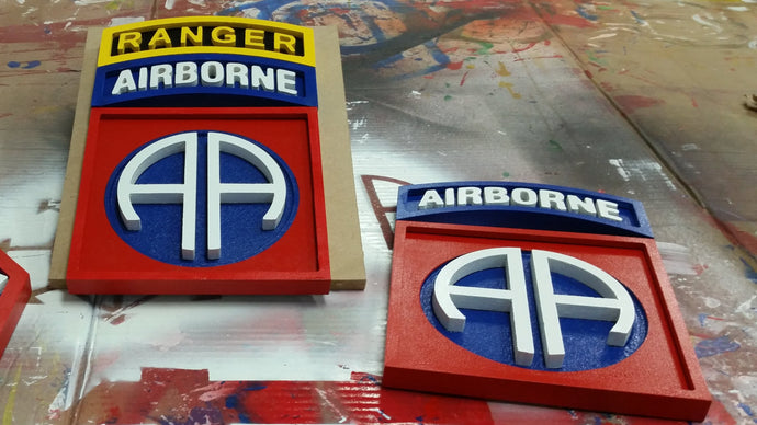 82nd Airborne Division Handmade Wall Plaque 12, 18 or 24 inches
