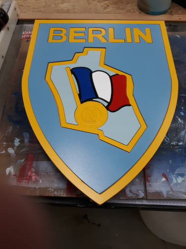 French Army Berlin Handmade 24 inch wall plaque