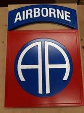 82nd Airborne Division Flush Inlay Handmade Wall Plaque 18 or 24 inches