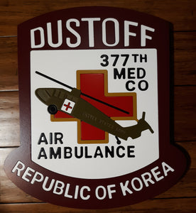377th Med Company Air Ambulance (Handmade Wall Plaque)