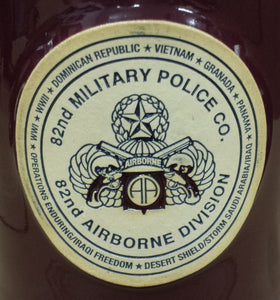 82nd Military Police Company Handmade Ceramic 22 Oz Pilsner Stein