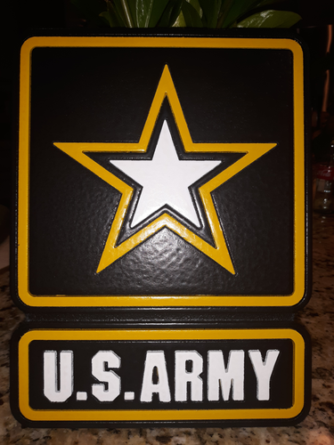 12, 18 or 24 Inch U.S. Army Wall Plaque